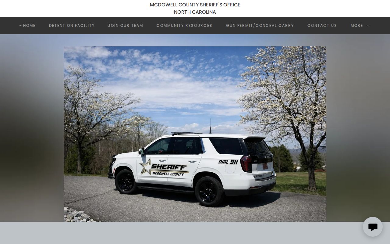 McDowell County Sheriff source for detention center release contact
